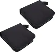Mobestech 2Pcs Capacity Oxford Cloth CD Storage Bag Disc Organizer CD Case for and Protection from Scratches and Damage for Music Lovers