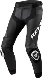 Revit Apex Motorcycle Leather Pants, black-white, Size 34 56 for Men Black White