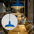 Lamp Ceiling Plate Light Holder Metal Pendant Lamp Shade Single Head Ring
