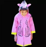 NEW Children's Child's Kid's Pink Waterproof Plastic CAT RAINCOAT Rain Coat