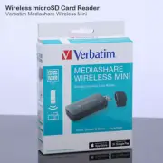 Verbatim MediaShare Mini Wireless MicroSD Card Reader 49160 USB 2.0/Wi-Fi Black