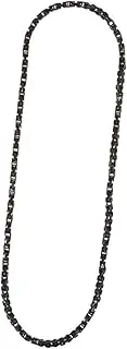 [WOFASHPURET] Titanium Steel Necklace for Men Black Cool Chain Fashion Statement Men's Accessories