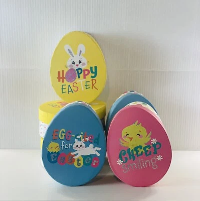 Easter Egg Shape Candy Gift Boxes (6-Pcs)