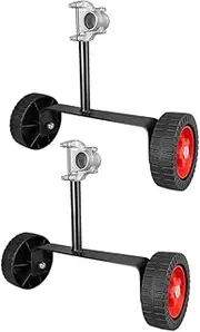 Garden Tool Wheel Kit 2pcs Lawn Mower Support Stand for Sidemounted Backpack Mowers
