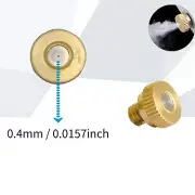 10pcs Brass Misting Nozzle 10/0.4mm Orifice Dia for Cooling System