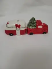 Cracker Barrel, Christmas, "Truck And Camper", Mini, Salt And Pepper Set