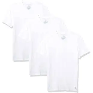 【Tommy Hilfiger】2023男時尚棉質白色V領短袖ㄒ恤3件組-網(預購)
