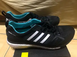 ADIDAS adizero tempo 9 m男生慢跑鞋 BB6649 US:9 （黑白棕色）馬牌輪胎底