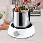 Deep Fryer Frying Pot with Basket Stainless Steel Anti Scalding Handle