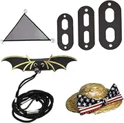 SUPVOX Set Lizard Leash Reptile Wing Harness Wing Vest Pet Vest Leash Amphipod Iguana Cosplay Reptile Leash Amphibians Walking Leash Lizard Harness Hat Accessories Non-Woven Fabric
