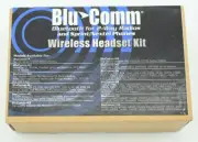 Blu Comm Bluetooth Wireless Headset Kit for 2-Way Radios NEW in Box