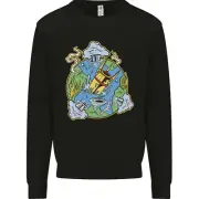 Climate Change Earth Destruction Nuclear War Kids Sweatshirt Jumper