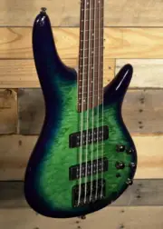 Ibanez SR405EQM 5-String Bass Surreal Blue Burst