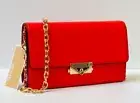 Michael Kors Cece Medium Vegan Leather Crossbody DARK SANGRIA