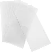 GRIRIW 10Pcs Adhesive Label Pockets PVC Card Holders for Organizing Receipts Labels Name Tags and Versatile Document Bags for Office and Classroom Use