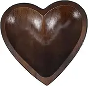 Heart Shaped Bowl Decoration Centerpiece Bowl Decor Centerpieces for Tables Fruit Bowl Candy Bowl for Office Table Centerpieces for Dining Room Wood Coffee