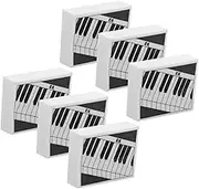 Students' Essential Piano Eraser Set 6pcs Art Erasers Smooth Material for Sketching and Drawing