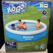 Bestway H2O Go! Swimming Pool Fast Set Up 10 ft x 26 in Family Summer Pool