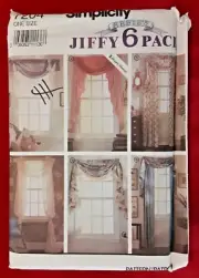 Vintage Simplicity Pattern 7204 Window Treatments Drapes Sewing Craft Project H