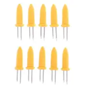 10 Pack Corn Fork Prong Skewers Home Cooking Fork for BBQ Double Fork Sweetcorn