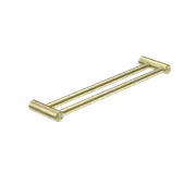 Nero Mecca Care 25mm x 600mm Brushed Gold Double Towel Grab Rail