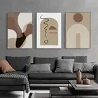 Modern Boho Wall Art Set – Abstract Geometric Canvas Prints for Living Room or B