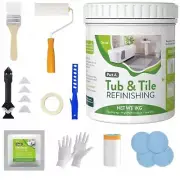 Tub Tile Refinishing Kit 35oz Tile Bathtub Refinishing Kit White with Tools Tub