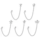 Zircon Flower Piercing Studs Earrings Cartilage Helix Tragus Climbers Earring