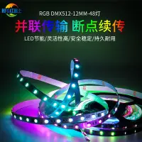 在飛比找Yahoo!奇摩拍賣優惠-LED幻彩燈帶DMX512 5050RGB燈條48燈12mm