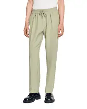 Sandro Straight Leg Drawstring Trousers