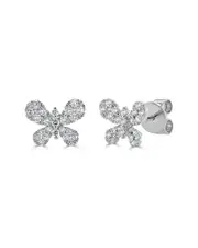Sabrina Designs 14K 0.46 ct. tw. Diamond Butterfly Studs