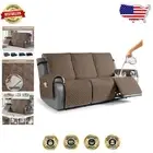 Versatile 3-Seat Recliner Cover - Waterproof, Easy Clean Sofa Slipcover in Brown