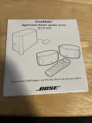 BOSE CineMate Home Theater Speaker System Guide Manual Setup DVD
