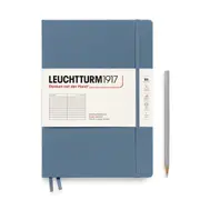 Composition Hardcover Ruled Notebook, 219 Numbered Page (Stone Blue) - B5