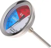 Sosoport Thermometer Kitchen Oven BBQ Smoker Thermometer Stainless Steel Construction Fahrenheit Celsius