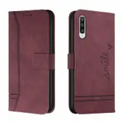 Leather ic Closure Case with Flip Wallet Stand Function Cover for Samsung Galaxy A50