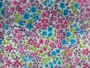 1Yd/44" 100%cotton FABRIC TRADITION/Bright colors Sm FLORAL CALICO Print NEW BTY