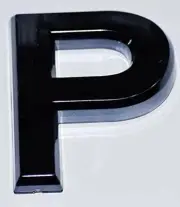 1 PCS - Apartment Number Sign/Mailbox Number Sign, P ( 3D,2.75 x 1.75,)