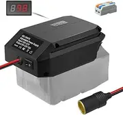 18V to 12V Step-Down Converter for Milwaukee M18 Battery, Cigarette Lighter Adapter, Power Wheel Adapter for Car Appliances and Refrigerator Use