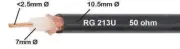 RG213 RG213U UHF VHF CB Radio Low Loss Coaxial Communication Cable 100 Meters