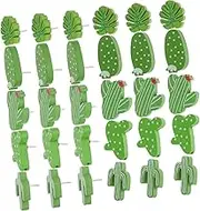 HONMEET 1 Set Cartoon Picture Big Head Thumbtack Thumb Tack Hooks Cactus Decor Thumb Tacks Cork Board for Wall Pins Bulletin Board Cute Cork Board Push Pin Decorative Pushpin Green Wood