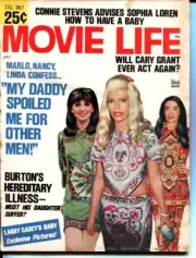 MAG: Movie Life 7/1966-Nancy Sinatra-Marlo Thomas-Adam West-Bette Davis-VG