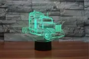 Truck Acrylic 7Colors Desk Lamp 3D Lamp Novelty gift Night Light Led
