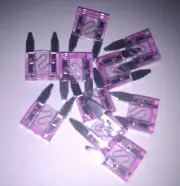 3 amp PINK MINI BLADE FUSES 11mm LONG SMALL SPADE FUSE PACKET OF 5 3amp 403