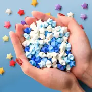Colorful Origami Stars Handmade Glow-in-the-dark Star Decorative Wishing