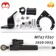 Adjust CNC Steering Damper Stabilizer Mount Kit For Yamaha MT07 FZ07 2020-2024