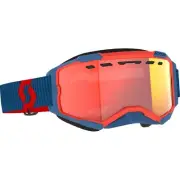 Fury Snow Cross Goggles - Dark Blue/Neon Red - Light Red Chrome 278604-7698341