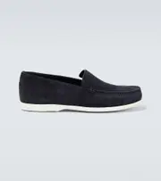 [Manolo Blahnik] Manolo Blahnik Monaco suede loafers AU 7.5 blue