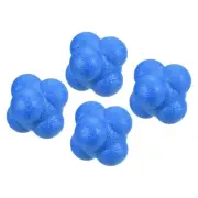 Reaction Balls Coordination Agility Training Ball TPR High Difficulty, Blue 4pcs