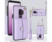 RFID Blocking Wallet Case for Samsung Galaxy S9 - Purple